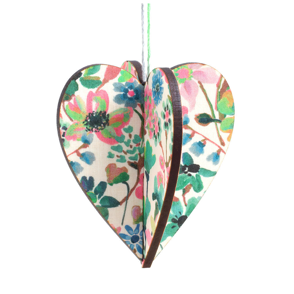 Dreamy Liberty Floral Heart Hanging for All Seasons