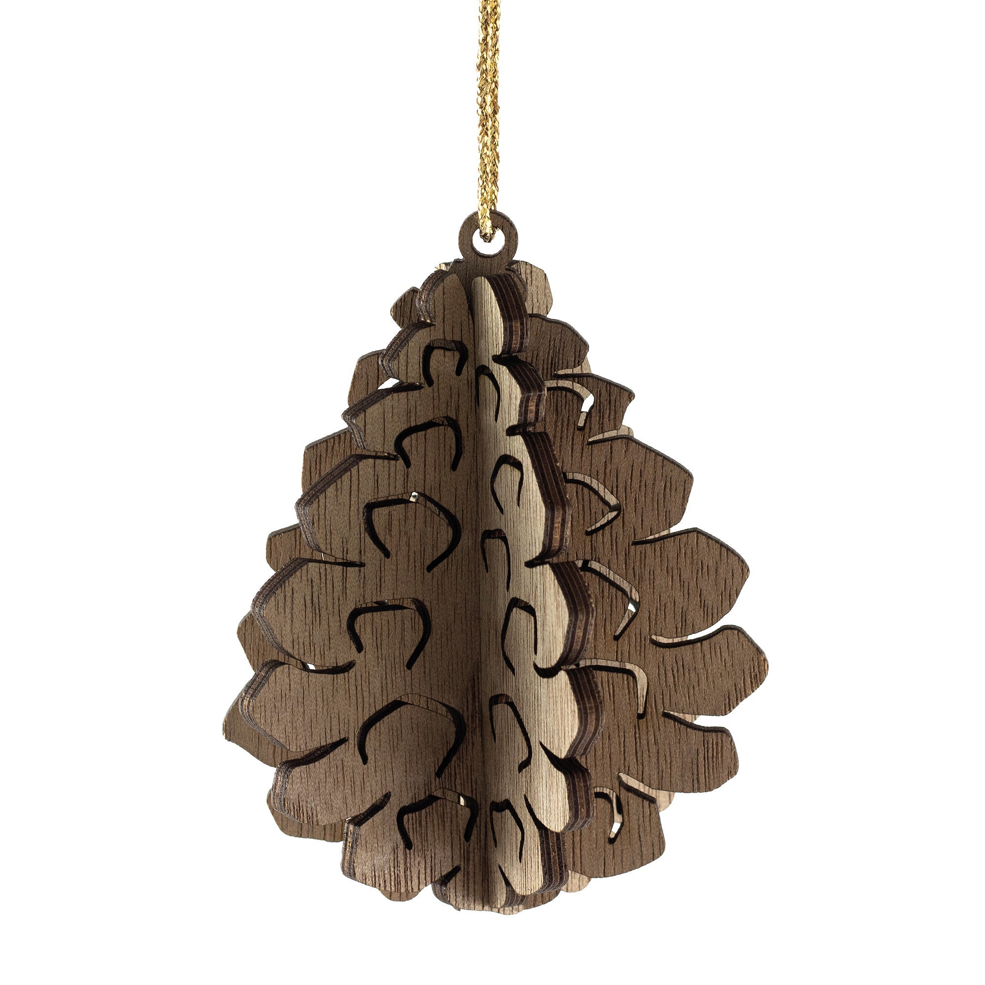 Rustic Wooden Pinecone Hanging Decoration