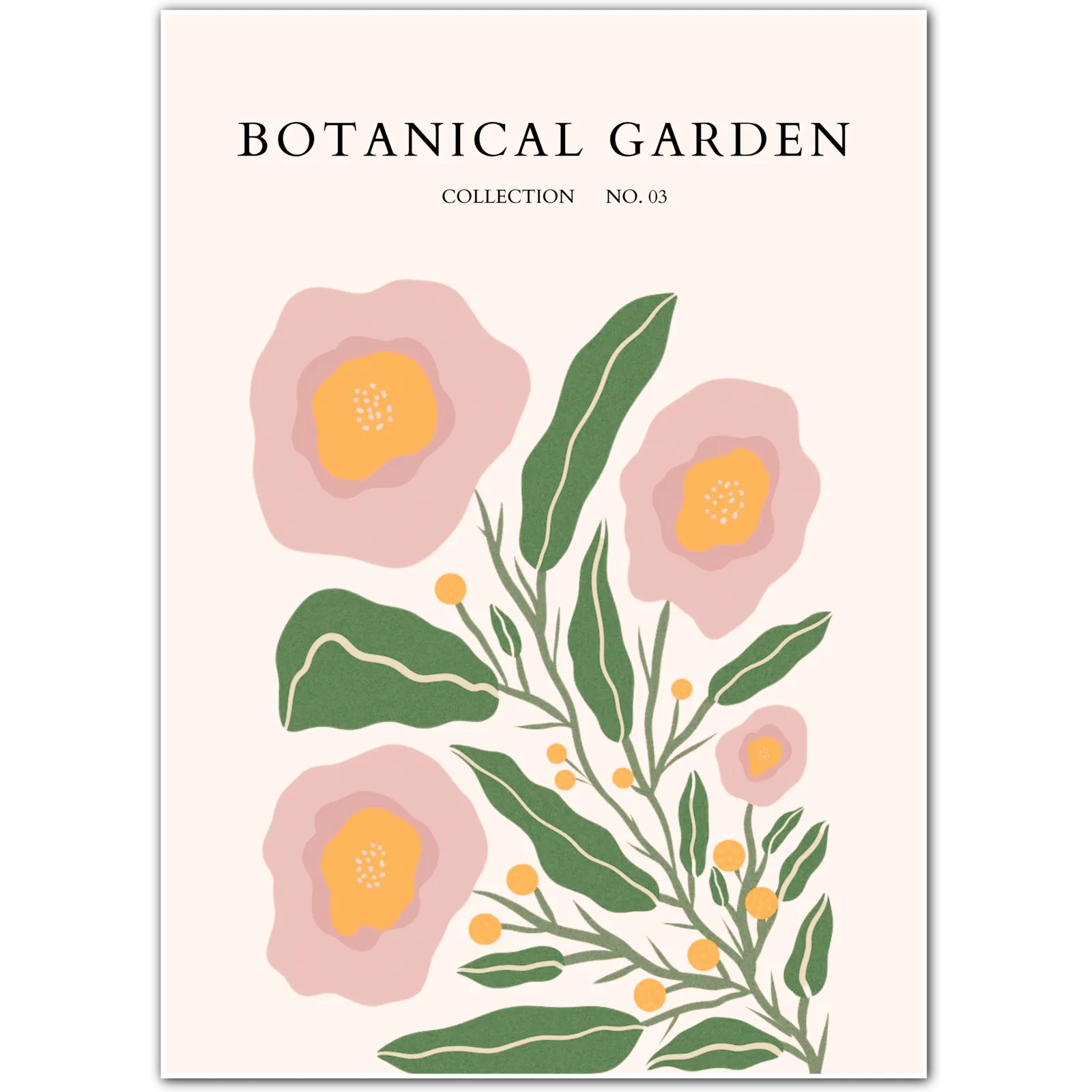 Blush Camellia Garden Art Print