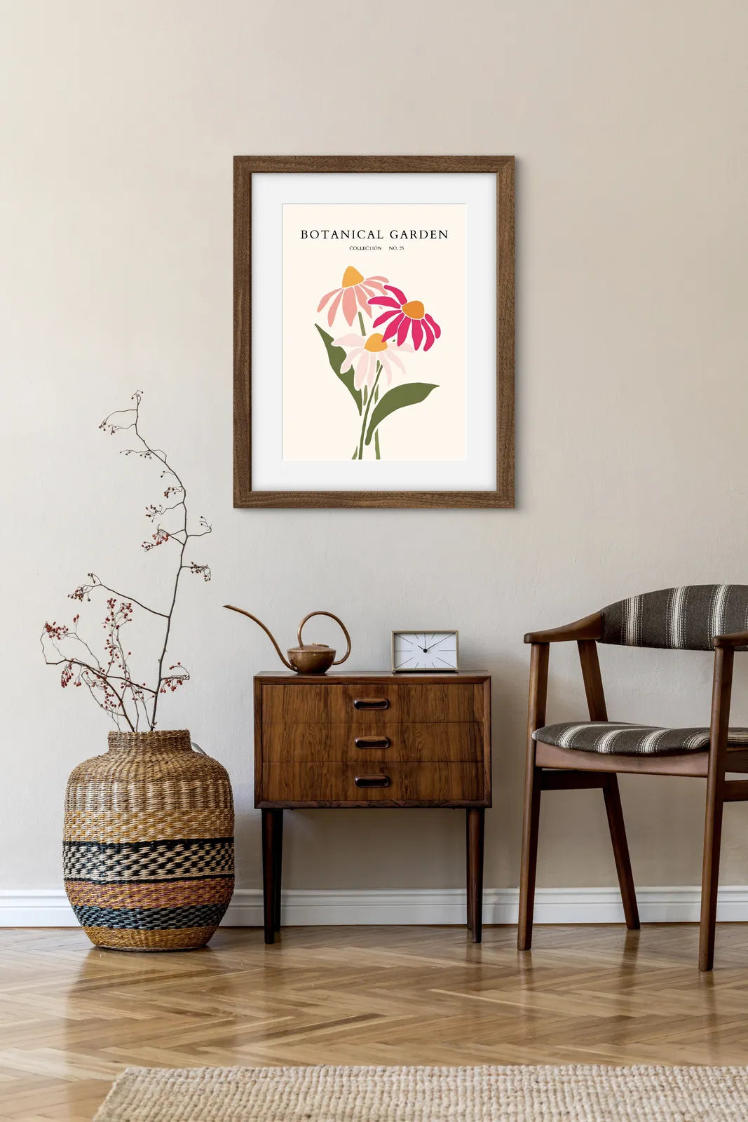 Nordic Bloom Wildflower Art Print