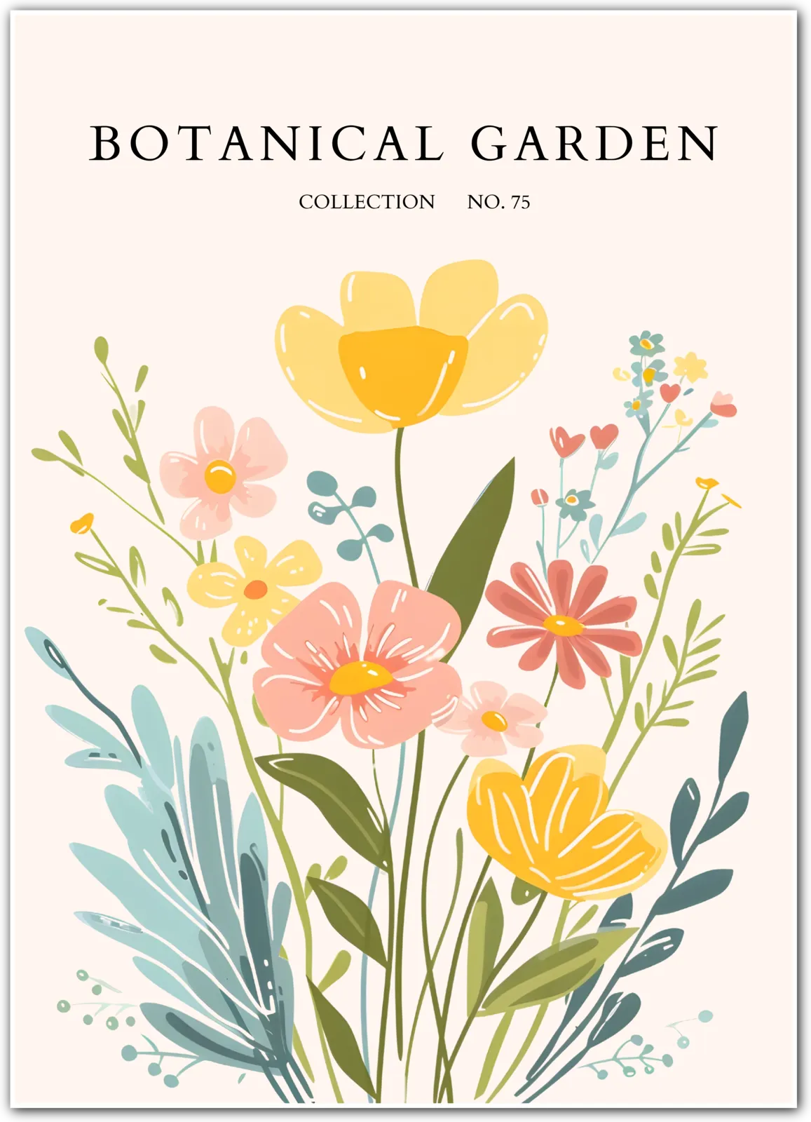 Pink Echinacea – Botanical Coneflower Art Print