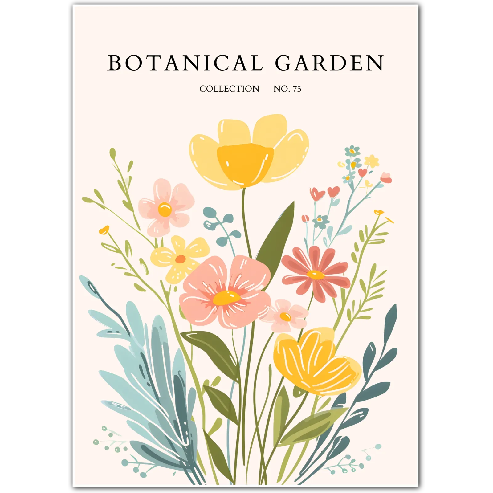 Pink Echinacea – Botanical Coneflower Art Print