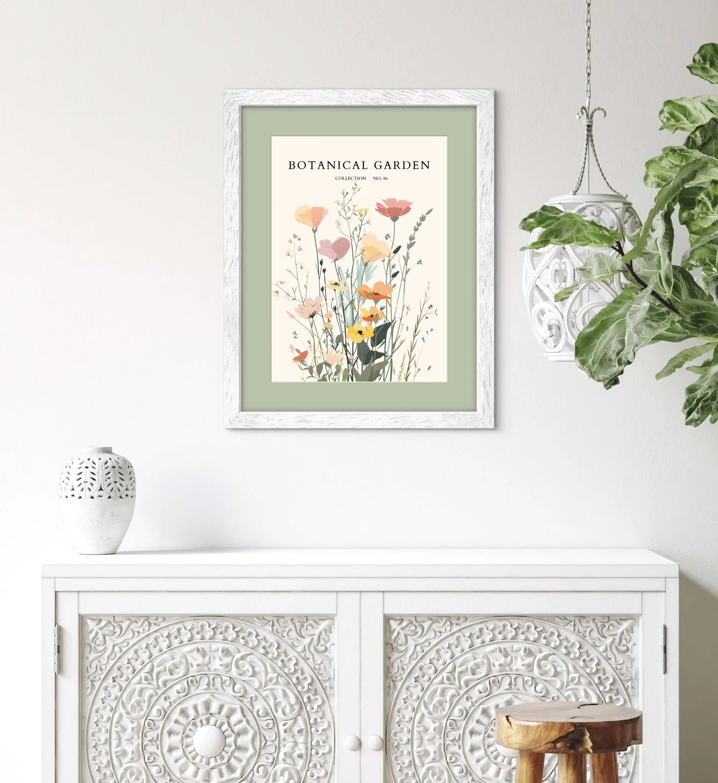 Meadow Breeze – Soft Wildflower Garden Print