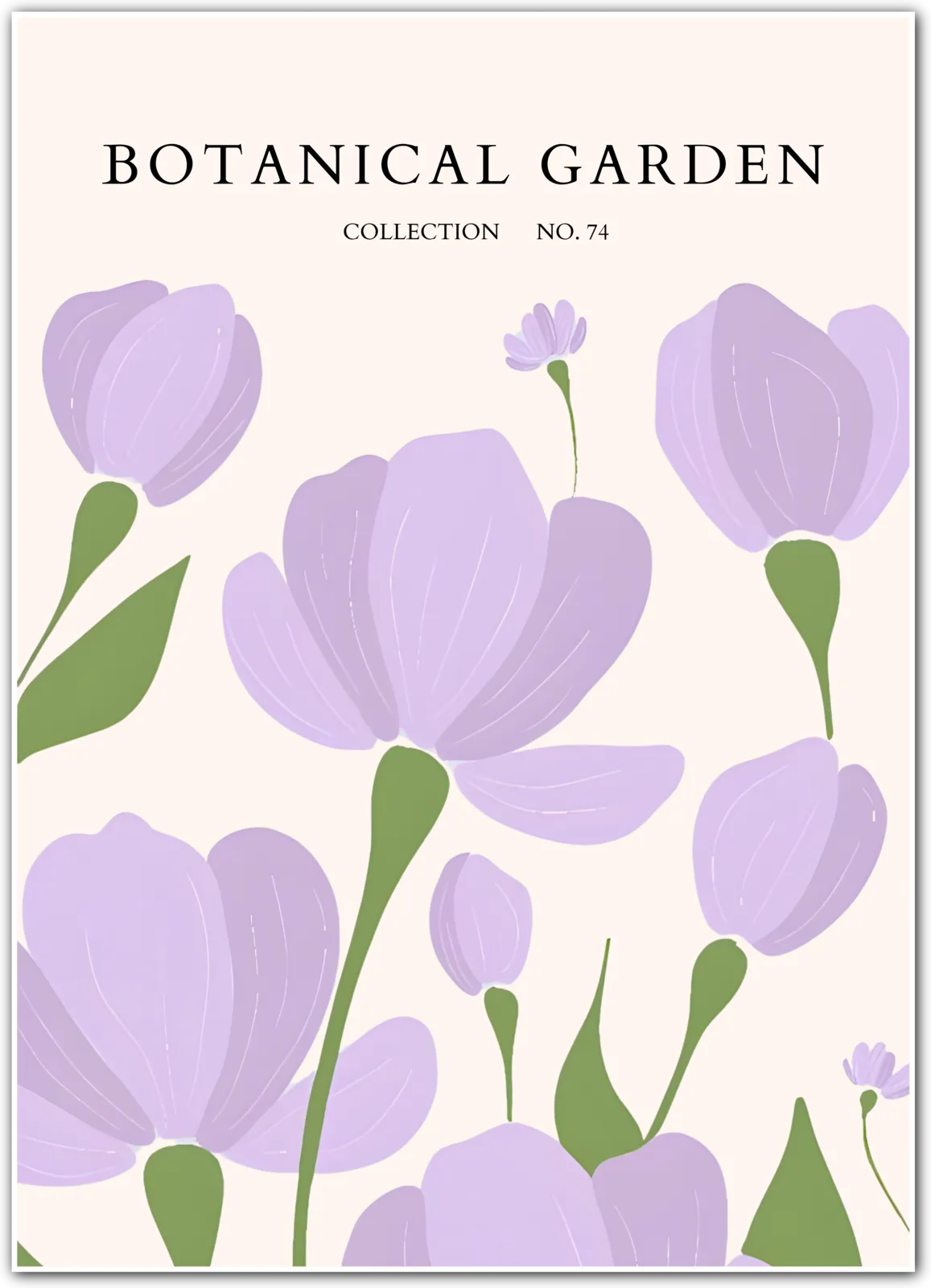 Lavender Drift – Soft Purple Crocus Floral Print