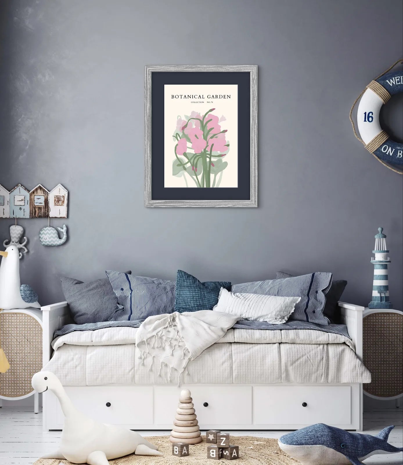 Blush Snapdragon Bloom – Soft Painterly Botanical Art