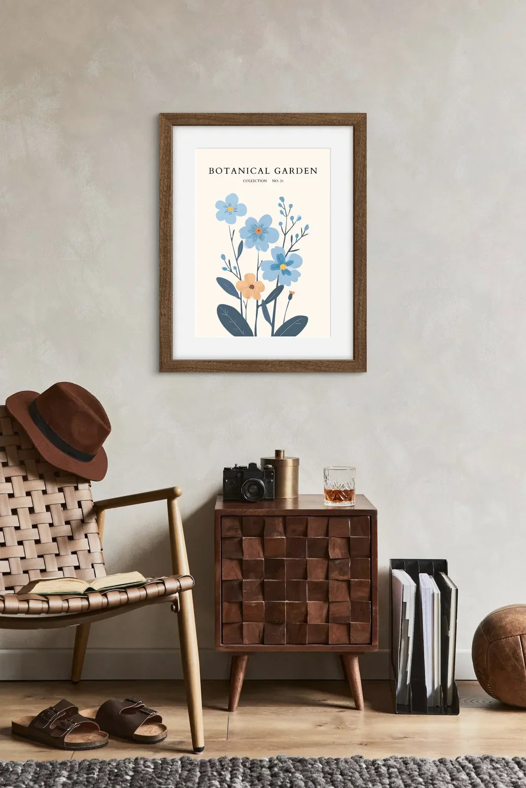 Sky Bloom Botanical Art Print