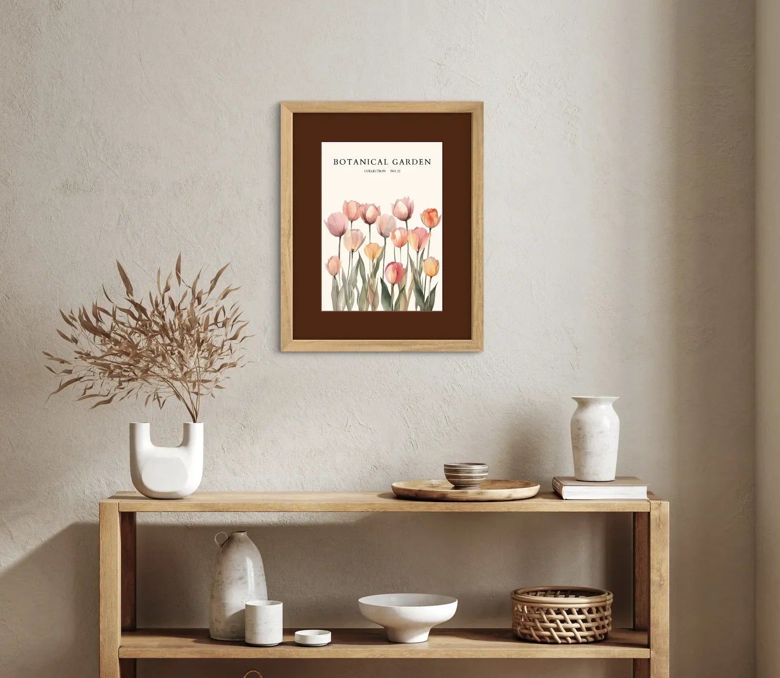 Pastel Tulip Harmony Botanical Print