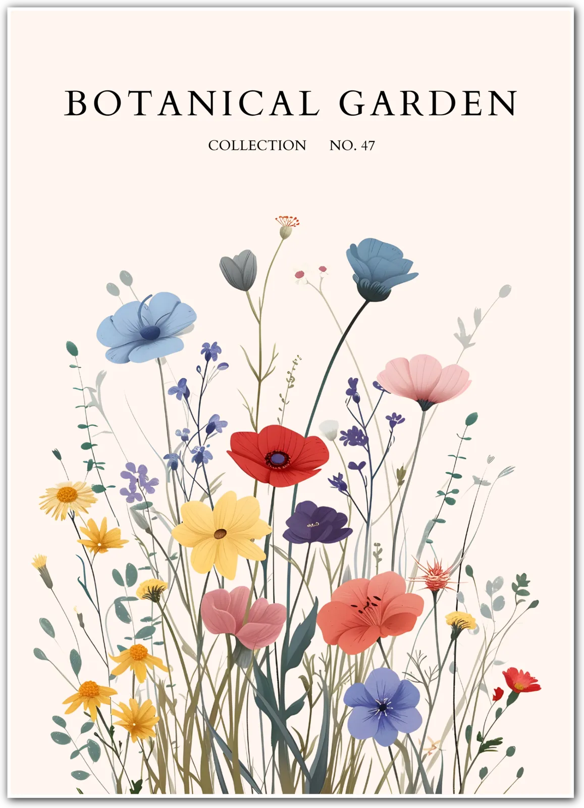 Watercolour Tulip Elegance Botanical Print