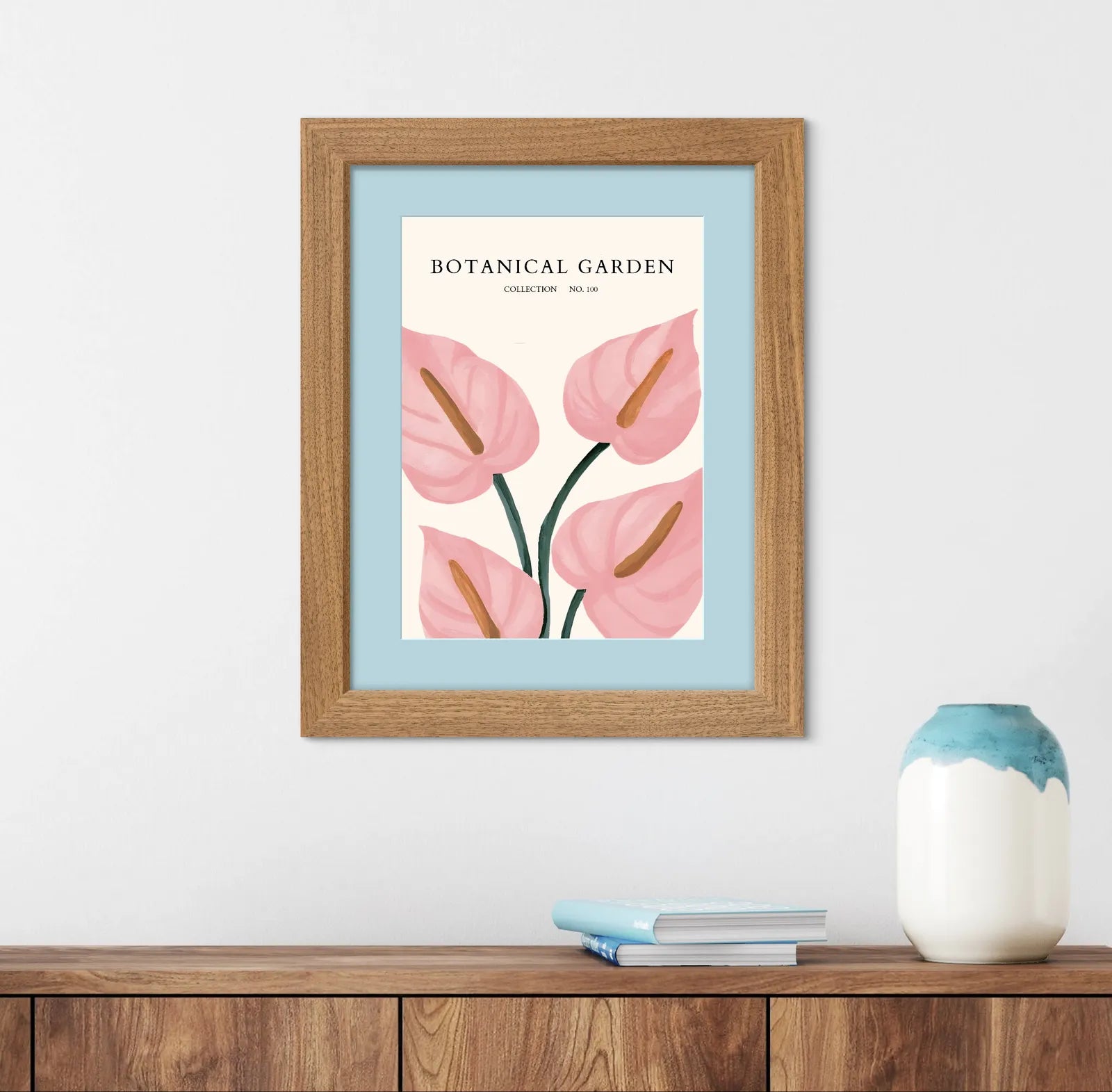 Forget-Me-Not Botanical Art Print – Blue Wildflower of Remembrance