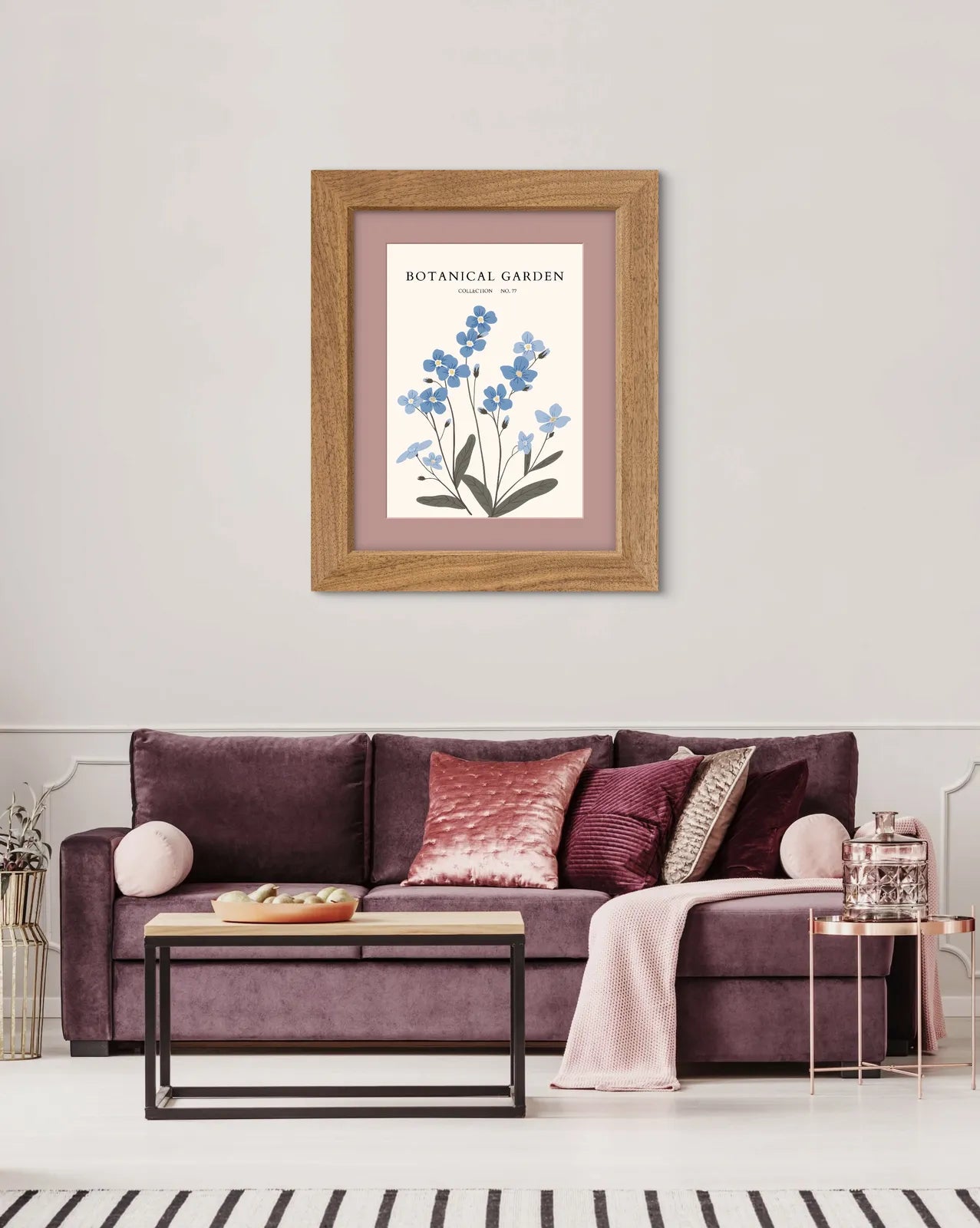 White Lotus Flower Botanical Art Print – Peaceful Minimalist Sacred Bloom