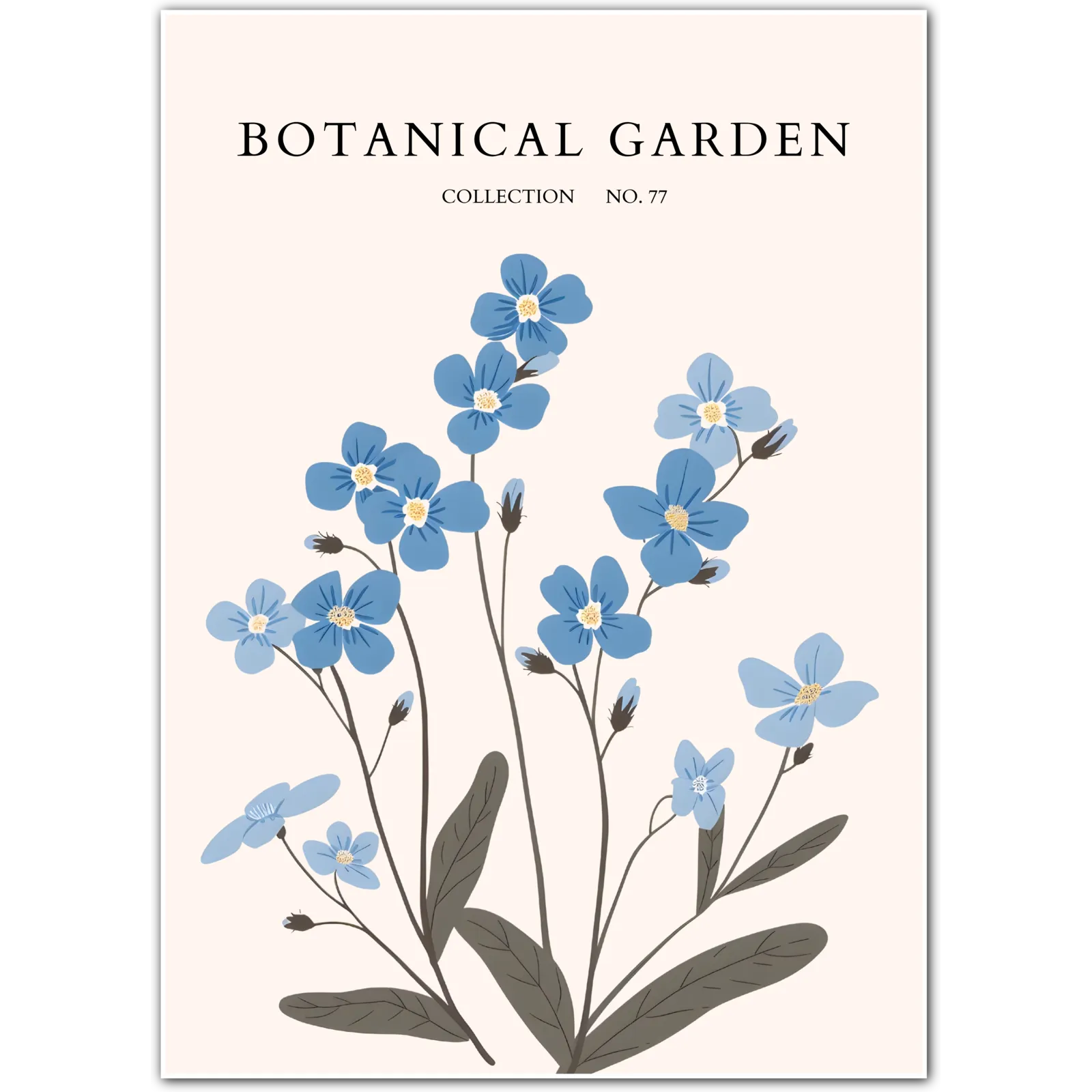 White Lotus Flower Botanical Art Print – Peaceful Minimalist Sacred Bloom