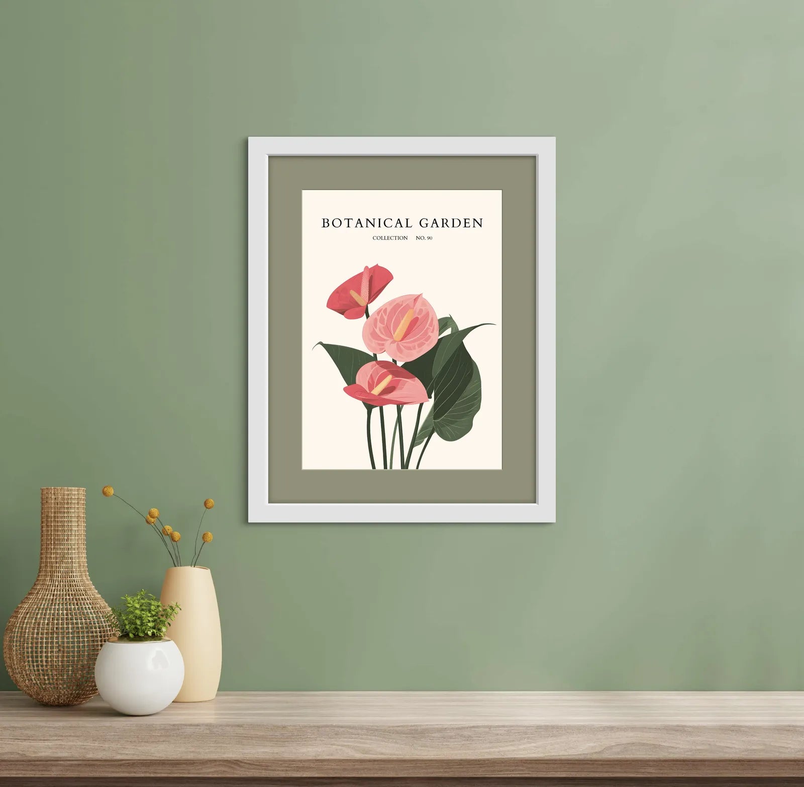 Hot Pink Daisy Botanical Art Print – Vibrant Joyful Wildflower Display