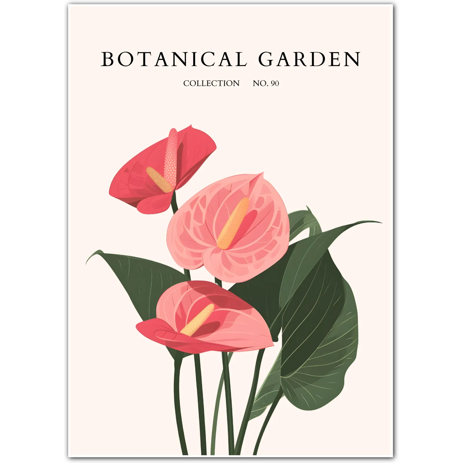 Hot Pink Daisy Botanical Art Print – Vibrant Joyful Wildflower Display