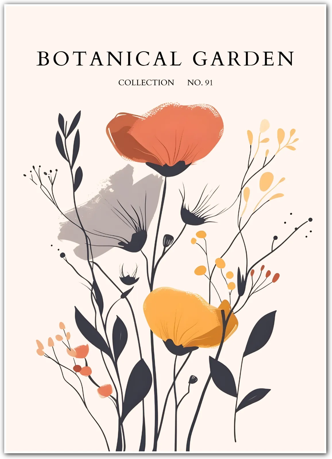 Tropical Anthurium Trio Botanical Art Print – Pink & Red Exotic Flowers