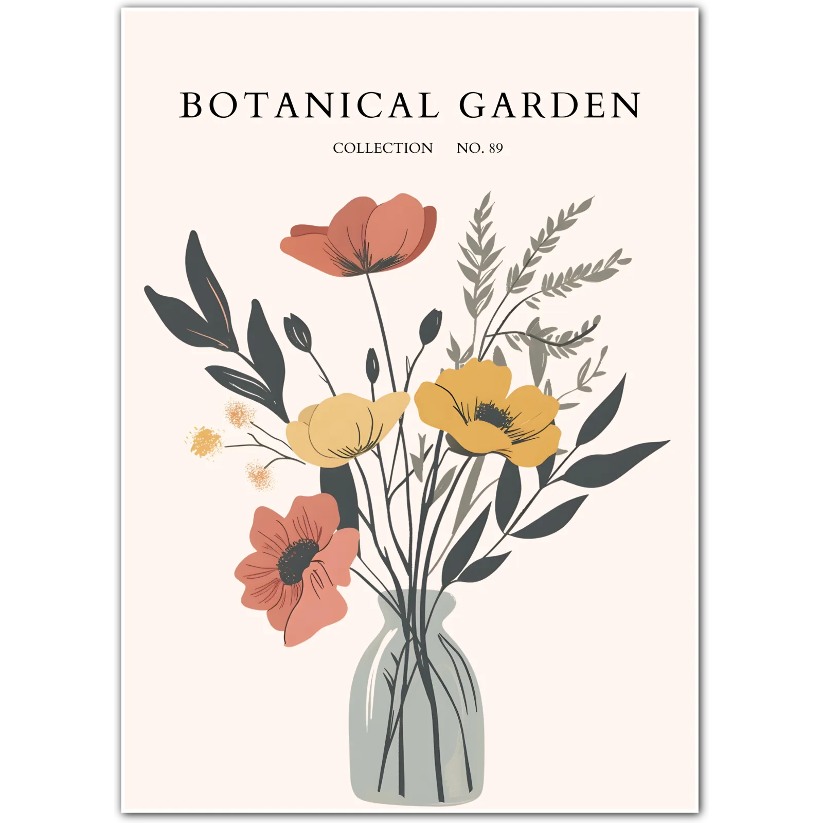 Poised Poppies in Still Life – Bold Botanical Elegance