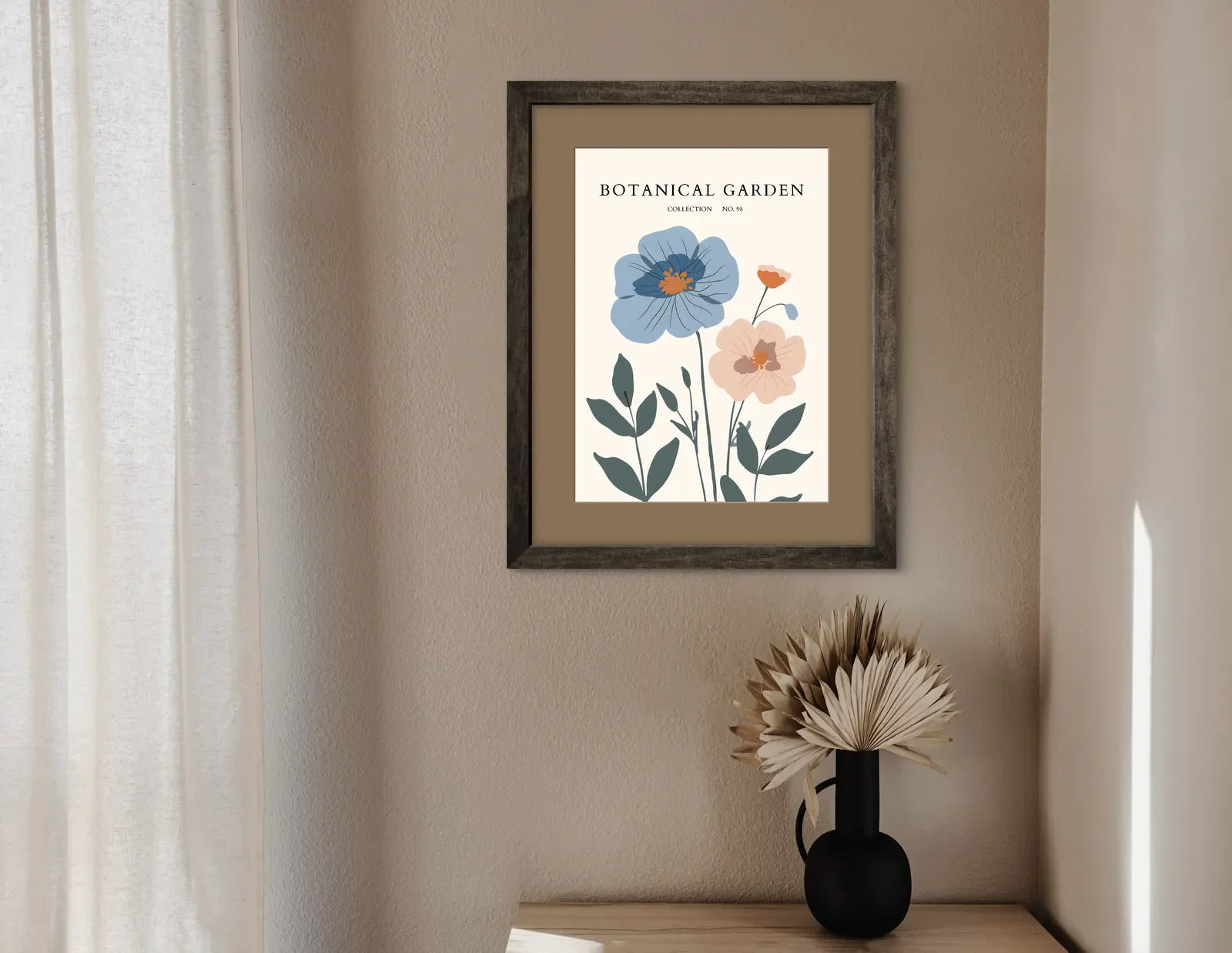 Contrast in Bloom – Bold Garden Flower Art Print