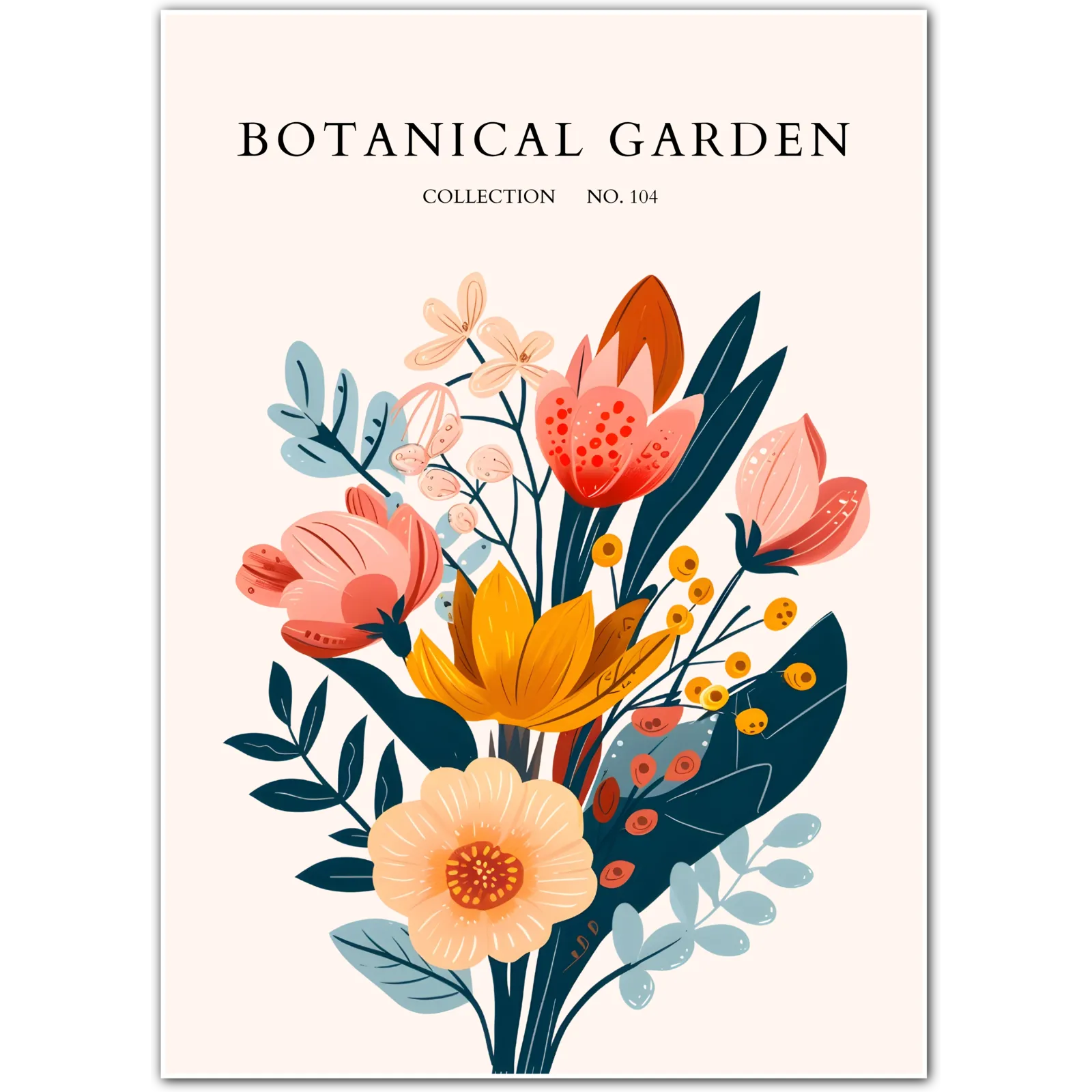 Tropical Bloom Bunch Art Print