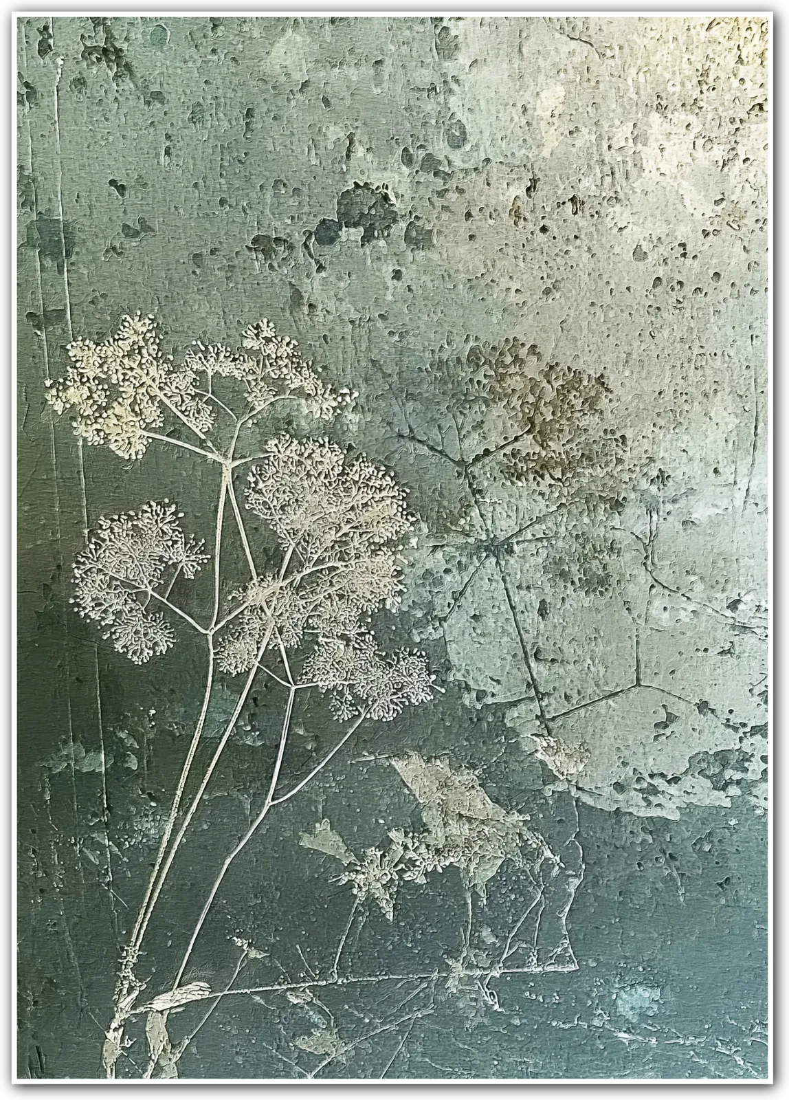 Umbel Reverie – Fine Botanical Art in Verdigris Green