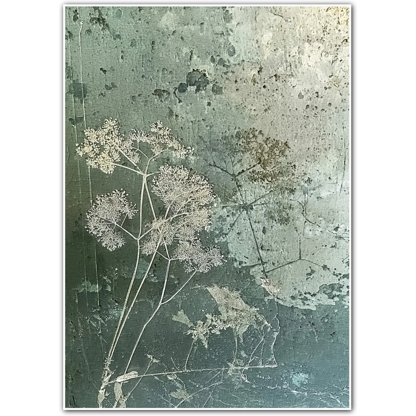 Umbel Reverie – Fine Botanical Art in Verdigris Green