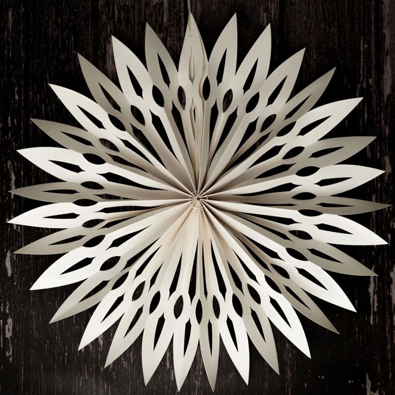 White Celandine Paper Snowflake Hanging Decoration