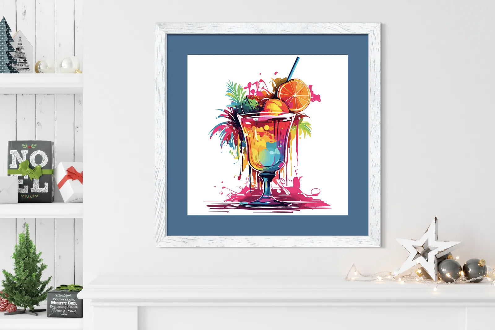 Cocktail Party Paint Splash Digital Art Print 2