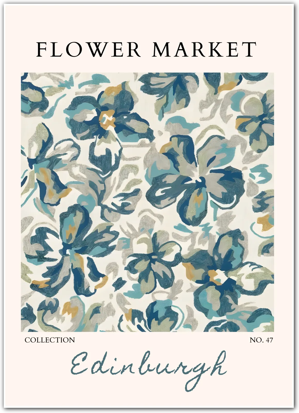 Edinburgh Painterly Florals – Soft Abstract Blossoms in Cool Tones