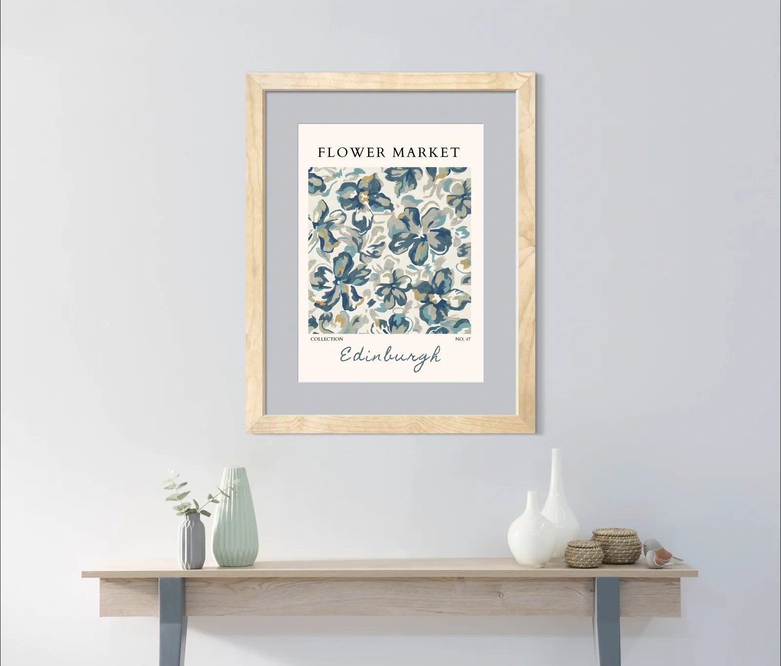 Edinburgh Painterly Florals – Soft Abstract Blossoms in Cool Tones