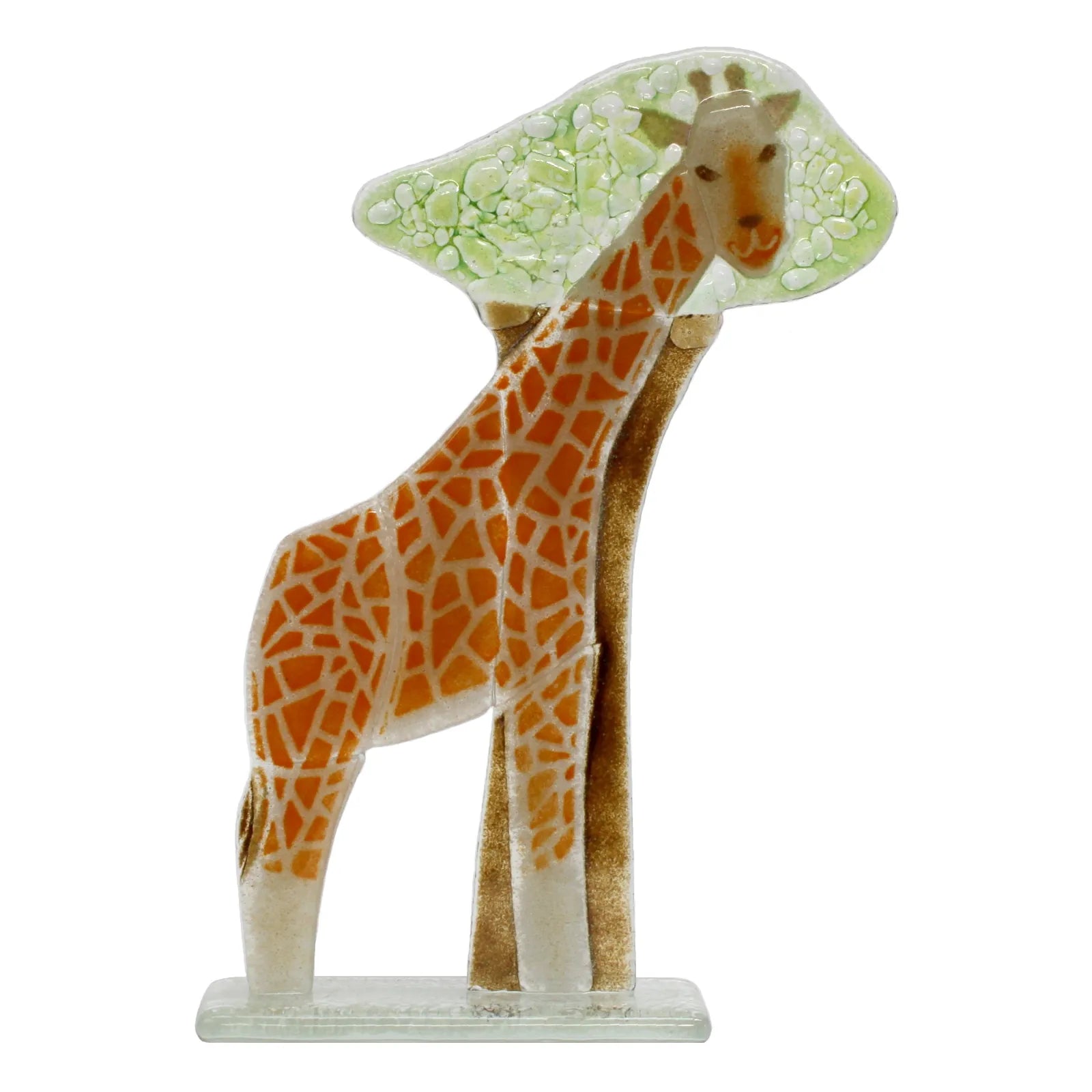 Handcrafted Giraffe Glass Ornament