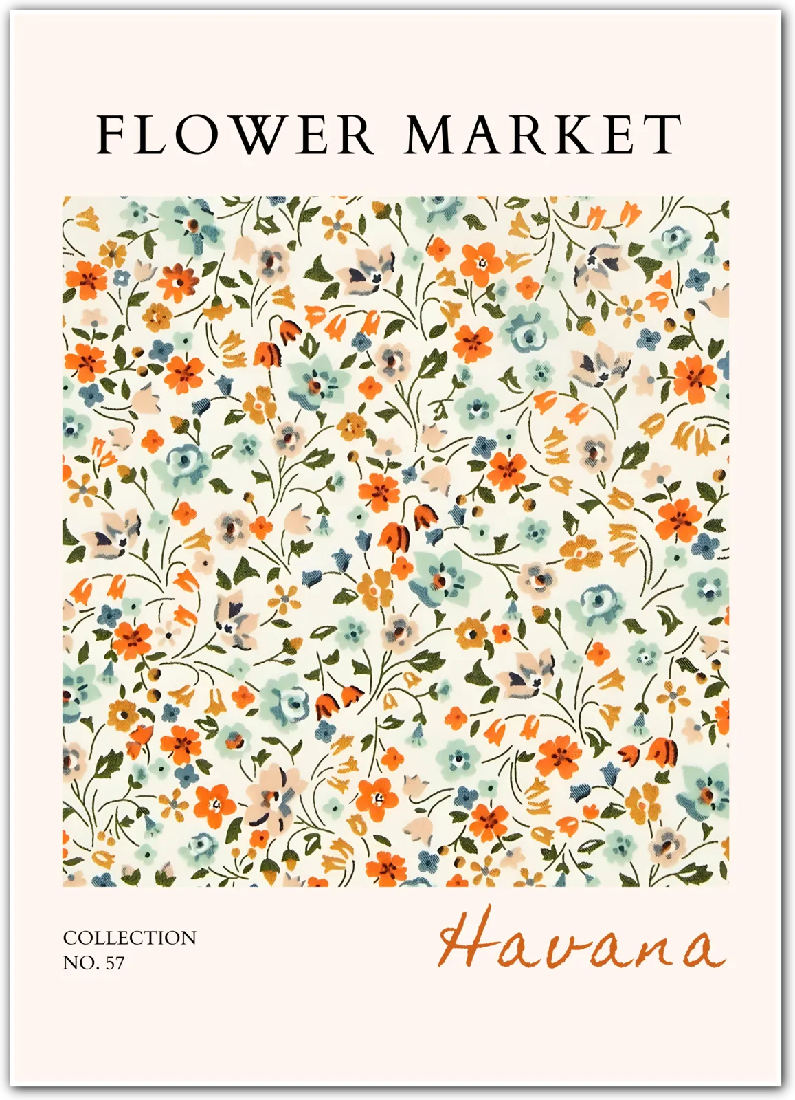 Havana Wild Garden Floral Art Print – Flower Market Collection