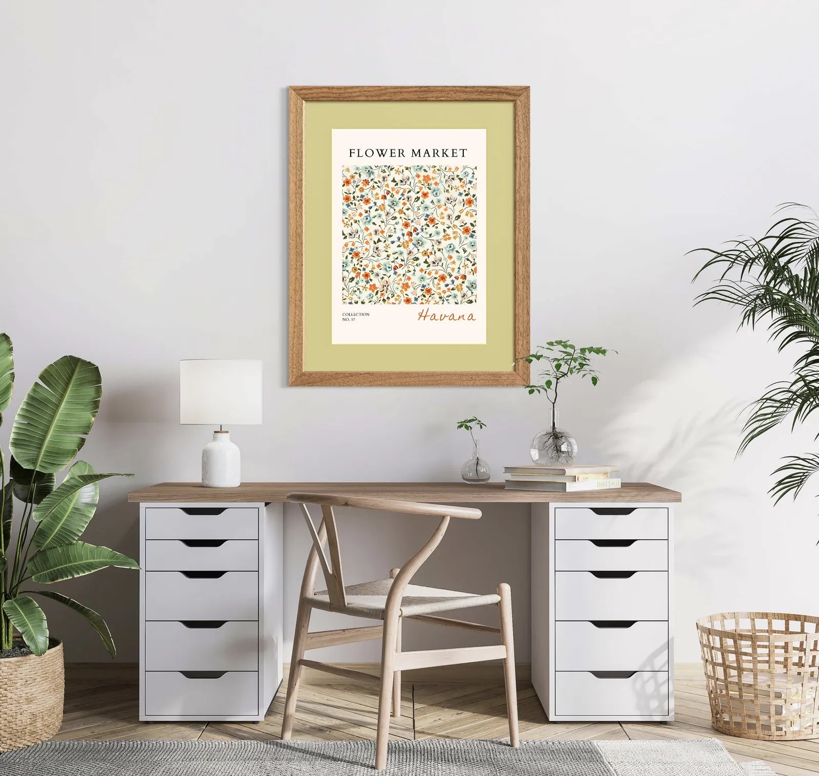 Havana Wild Garden Floral Art Print – Flower Market Collection
