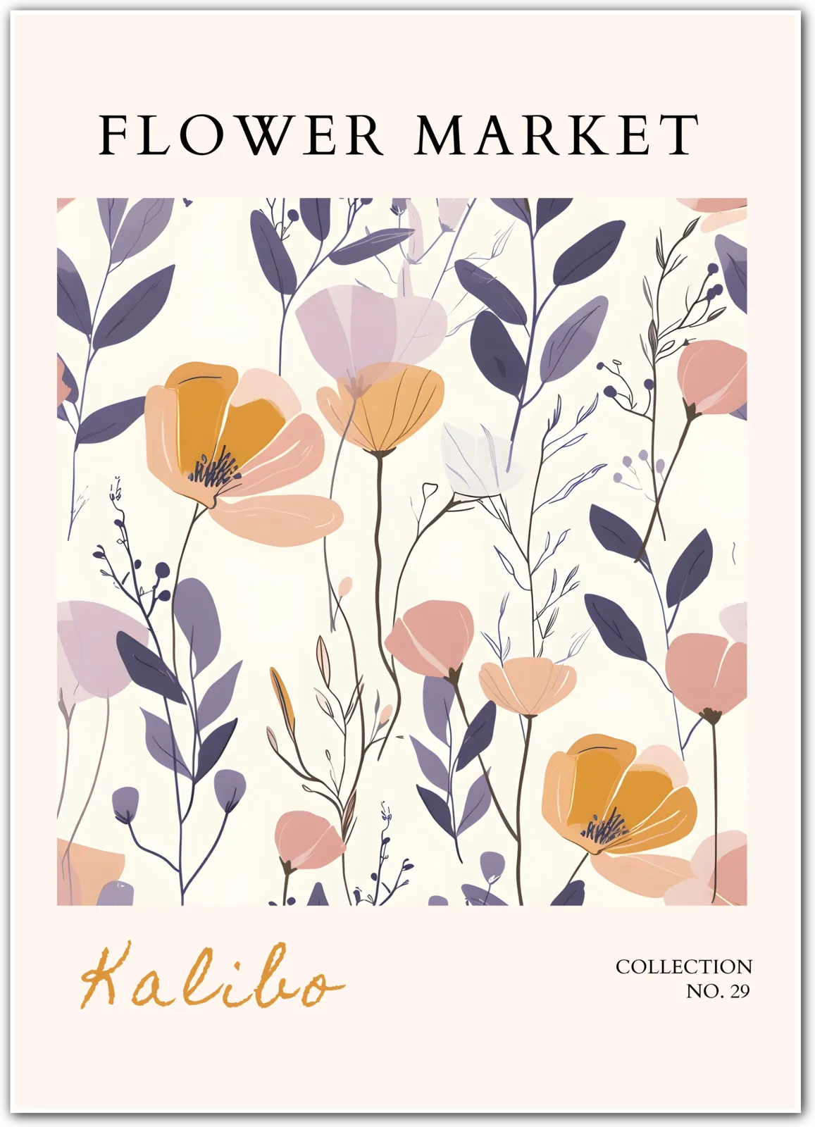 Kalibo Wildflower Sketch Art Print – Delicate Filipino Botanical Wall Decor