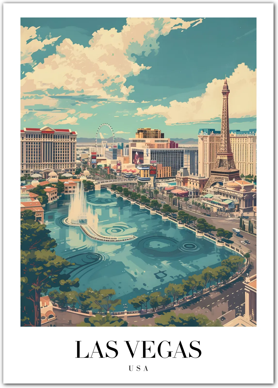 Las Vegas USA Art Print