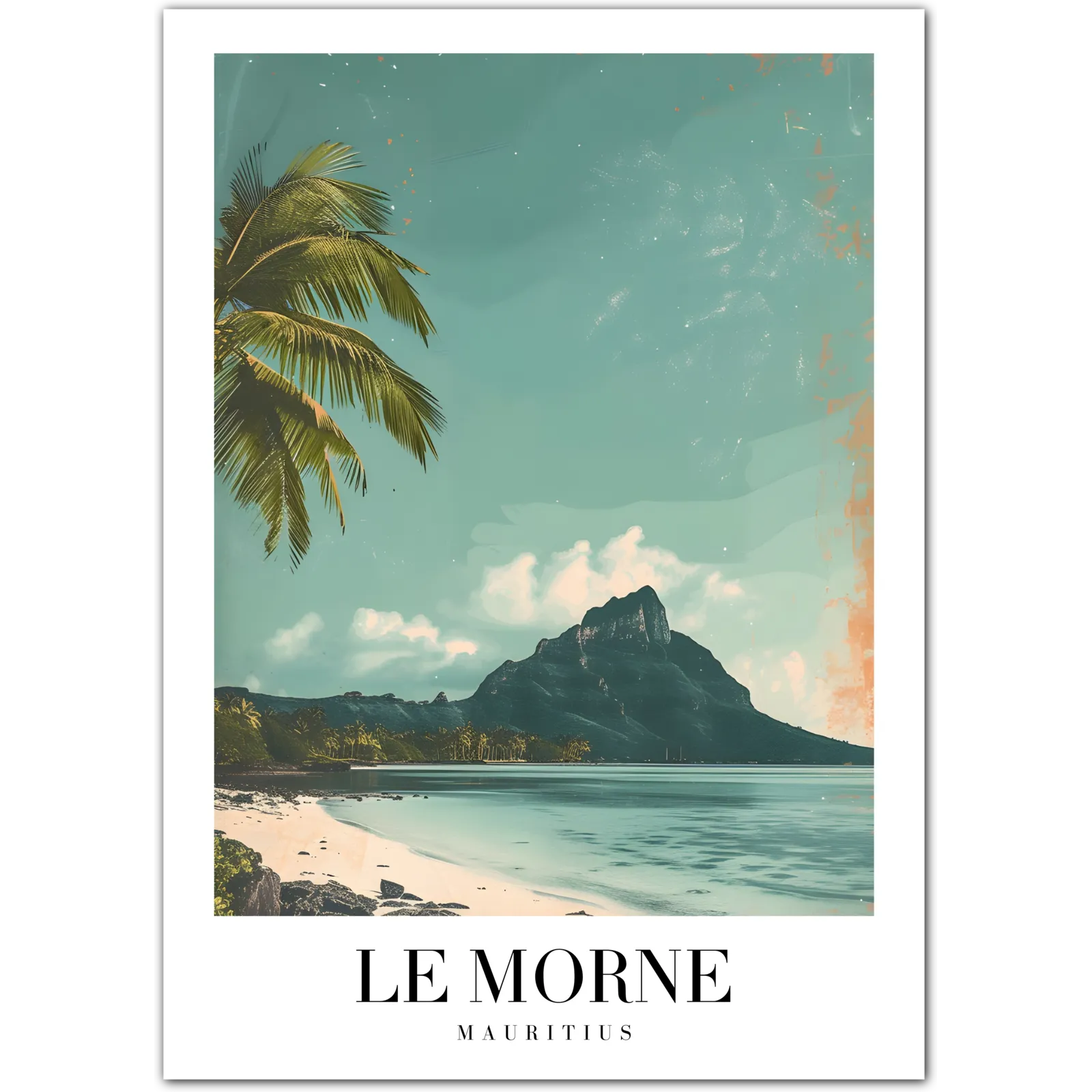 Le Morne Mauritius Art Print