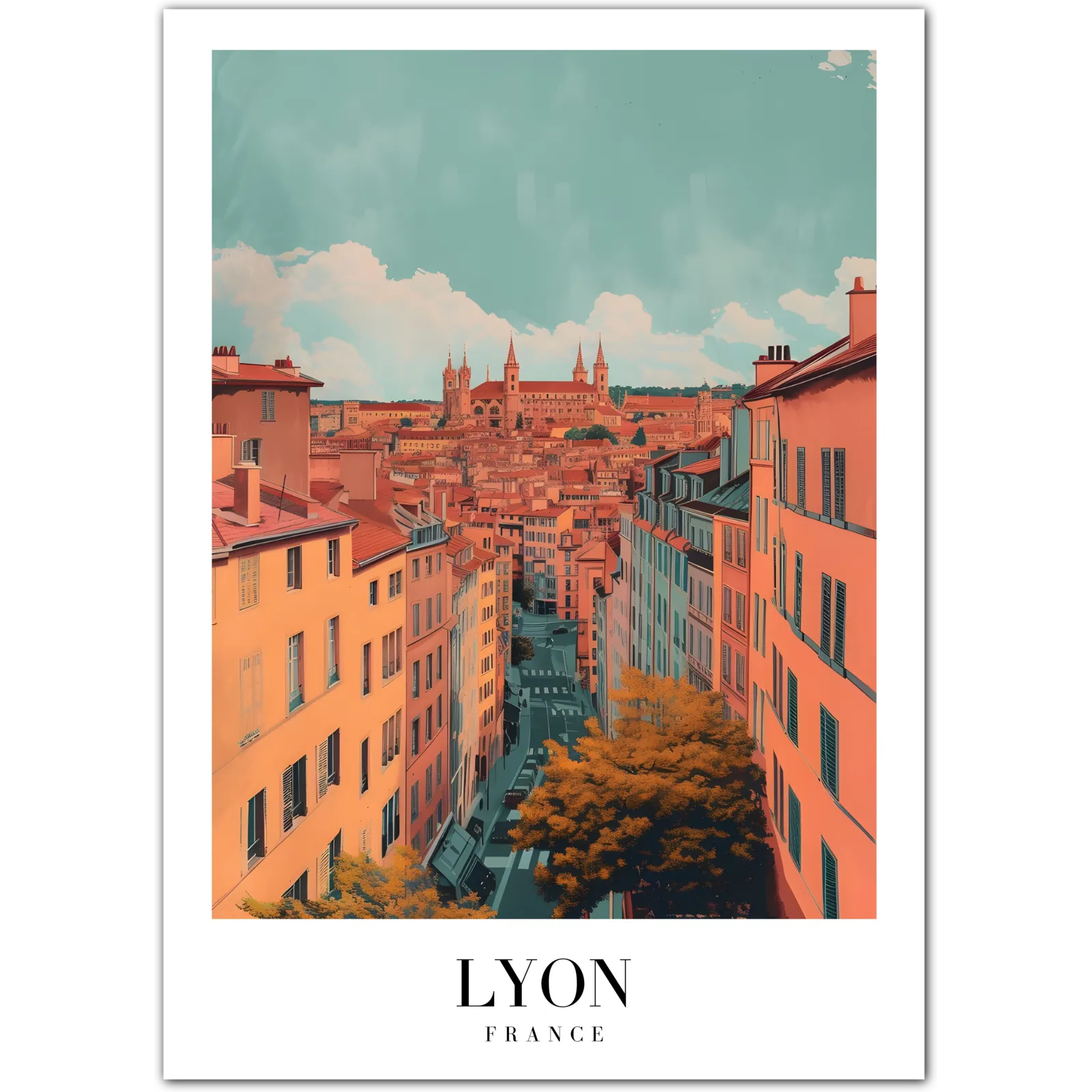 Lyon France Art Print