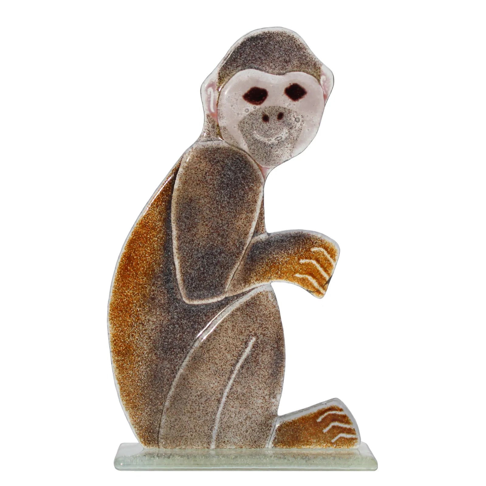 Handcrafted Cheeky Monkey Glass Ornament