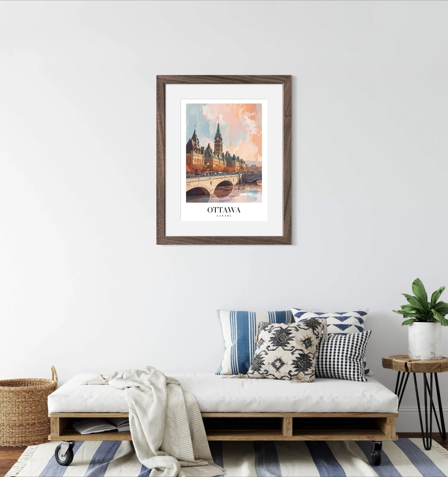 Historic Ottawa Art Print – Parliament Buildings & Canal Views in Autumn