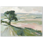 The Turning Path – Countryside Tree Under a Soft Summer Sky