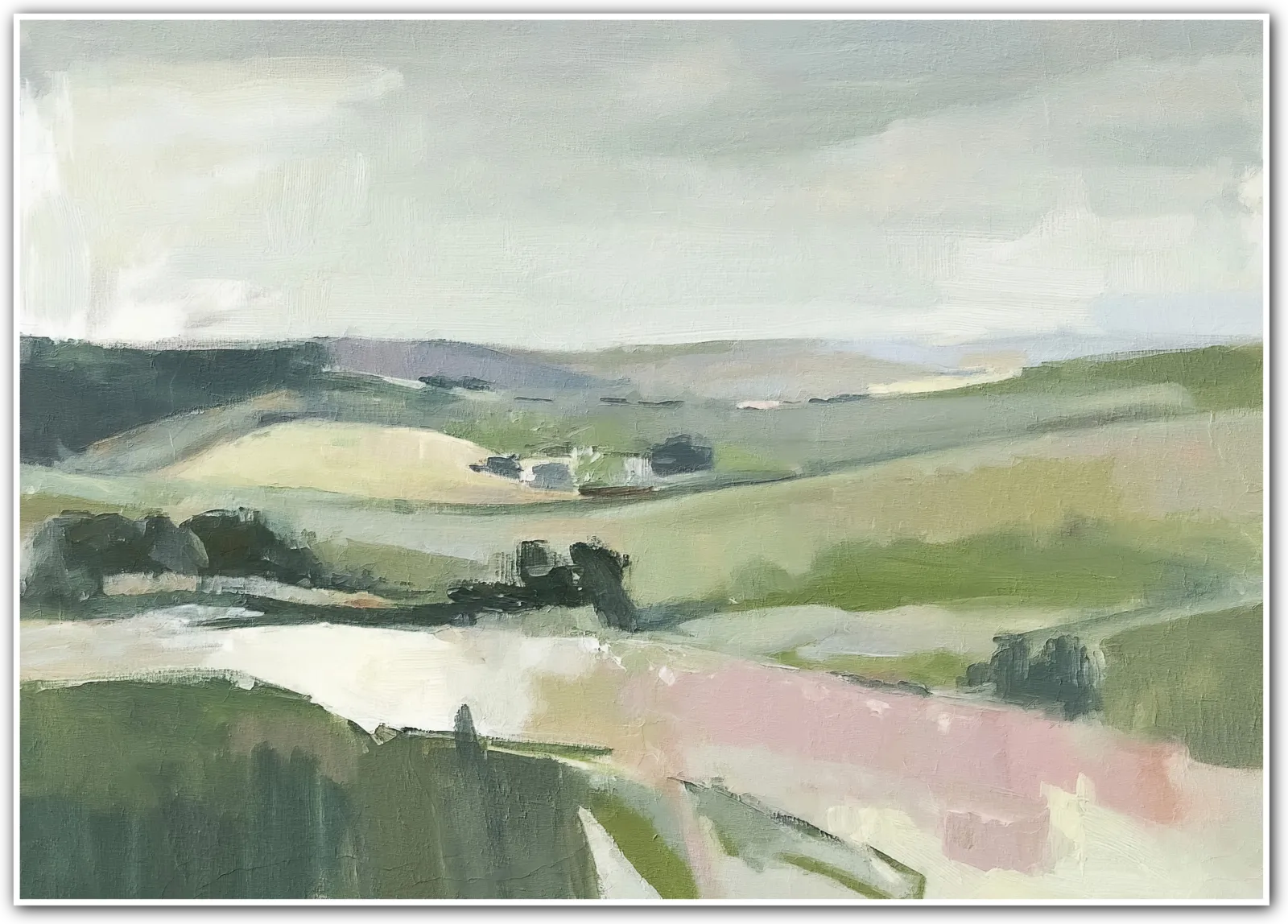 The Watchful Tree – A Still Moment in the Pastel Hills