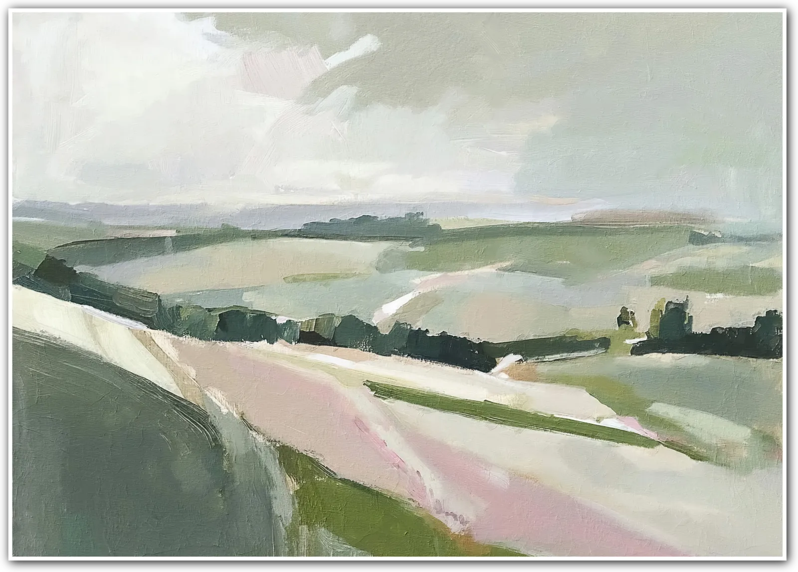 Edge of the Hill – Light Breaking Over Painted Meadows