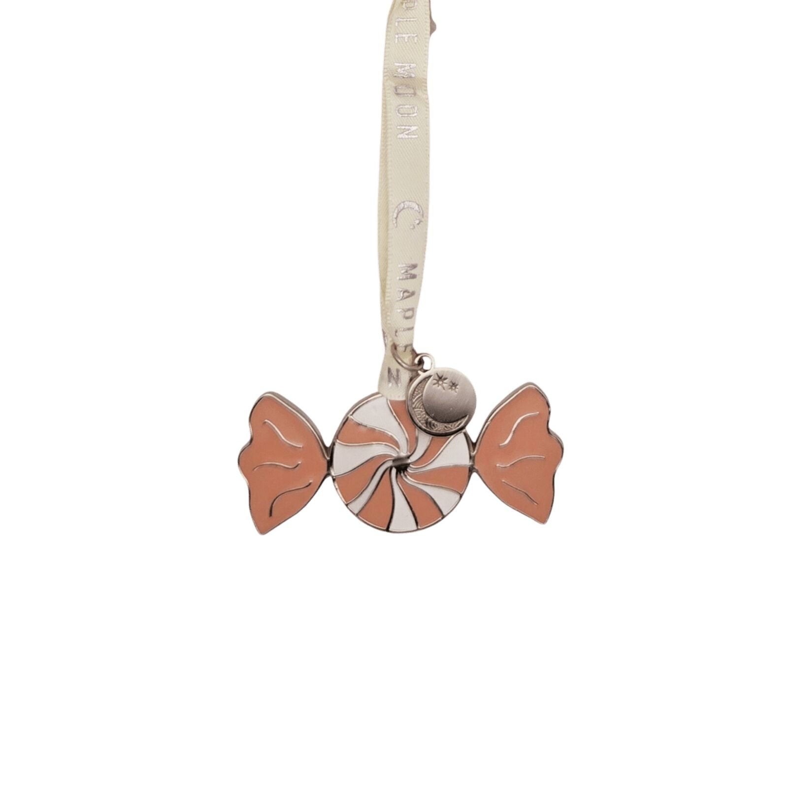 Pink and White Enamel Christmas Sweet Decoration