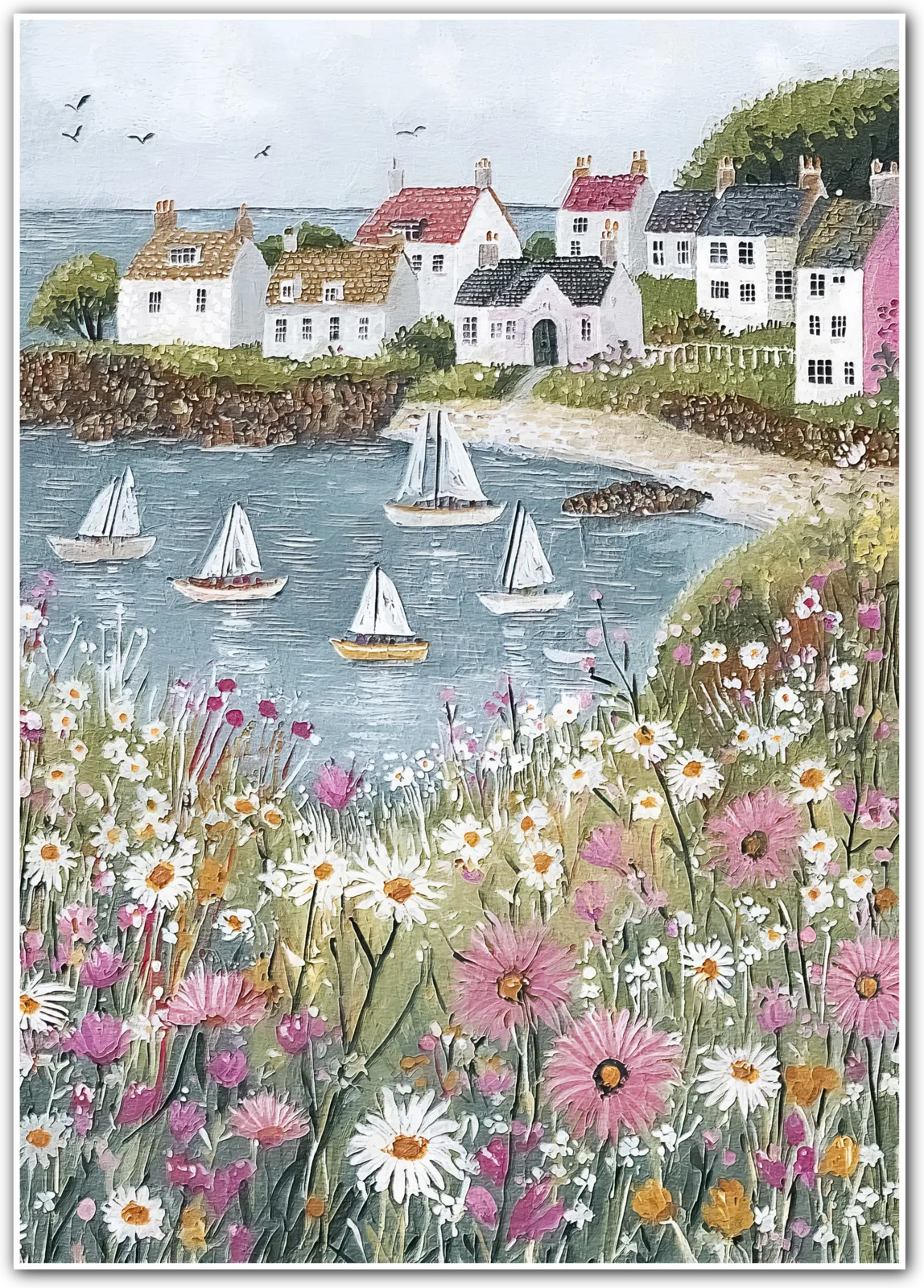 Spring Regatta – Harbour Blooms and Sailboats