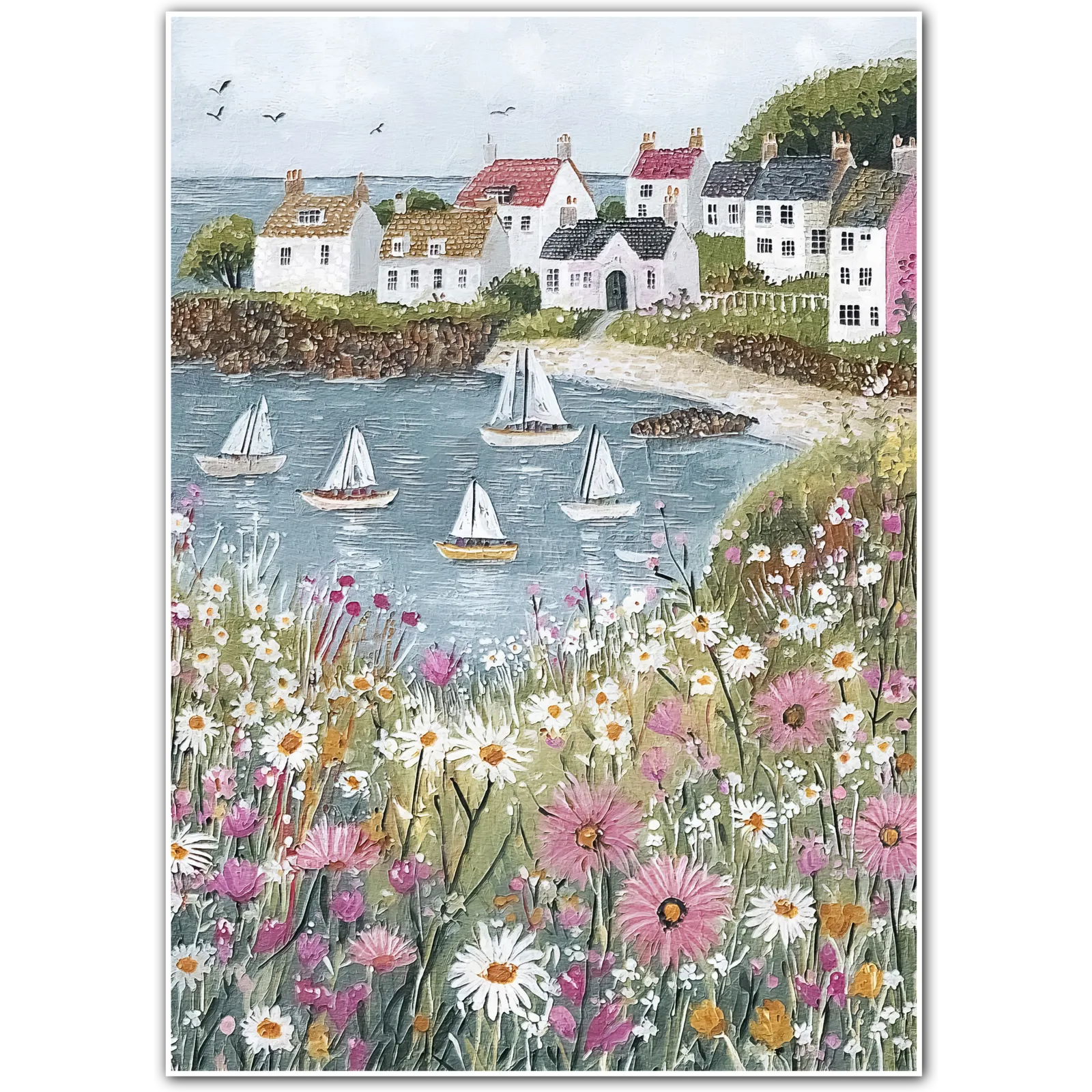 Spring Regatta – Harbour Blooms and Sailboats