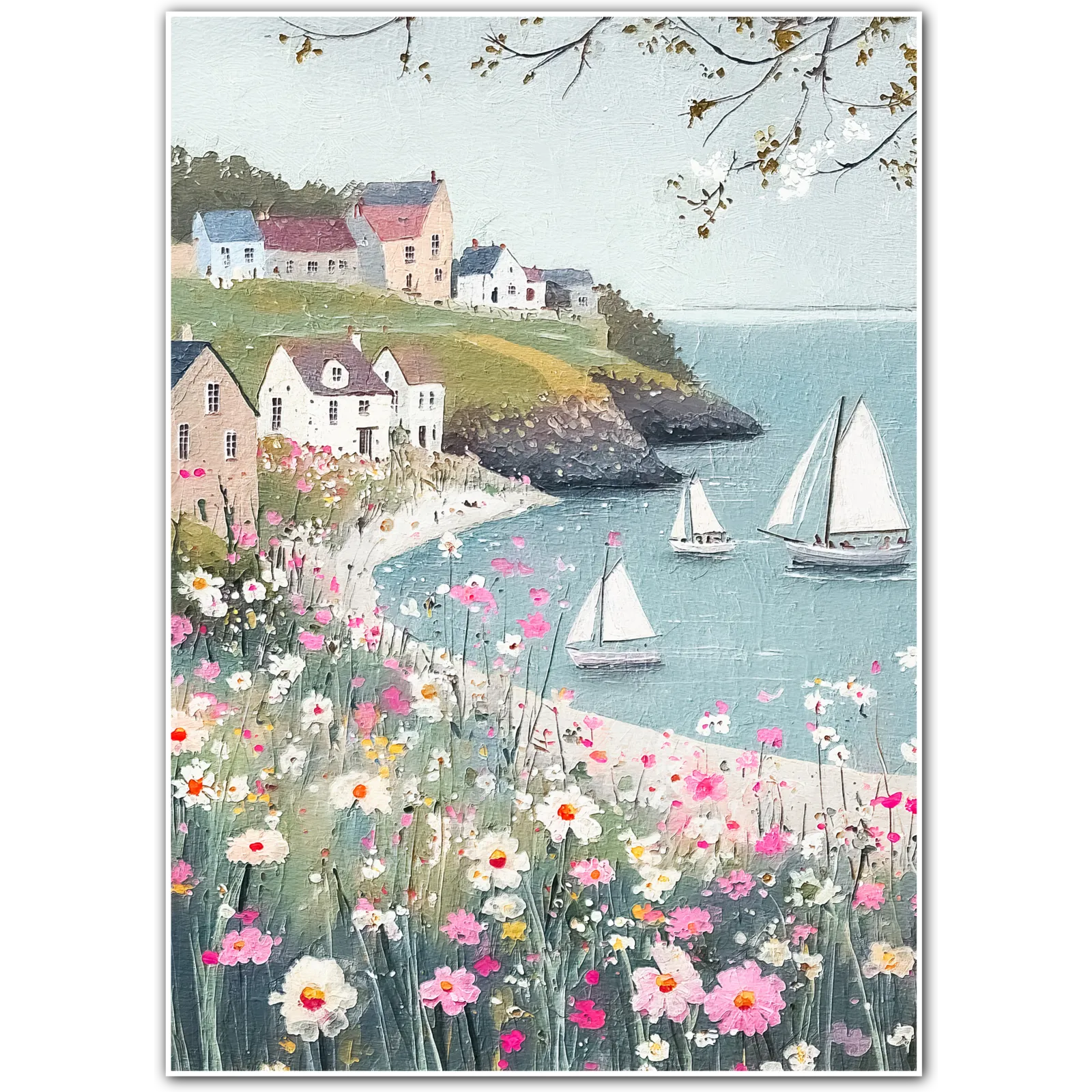 Blossoms and Boats – Cove Village in Spring