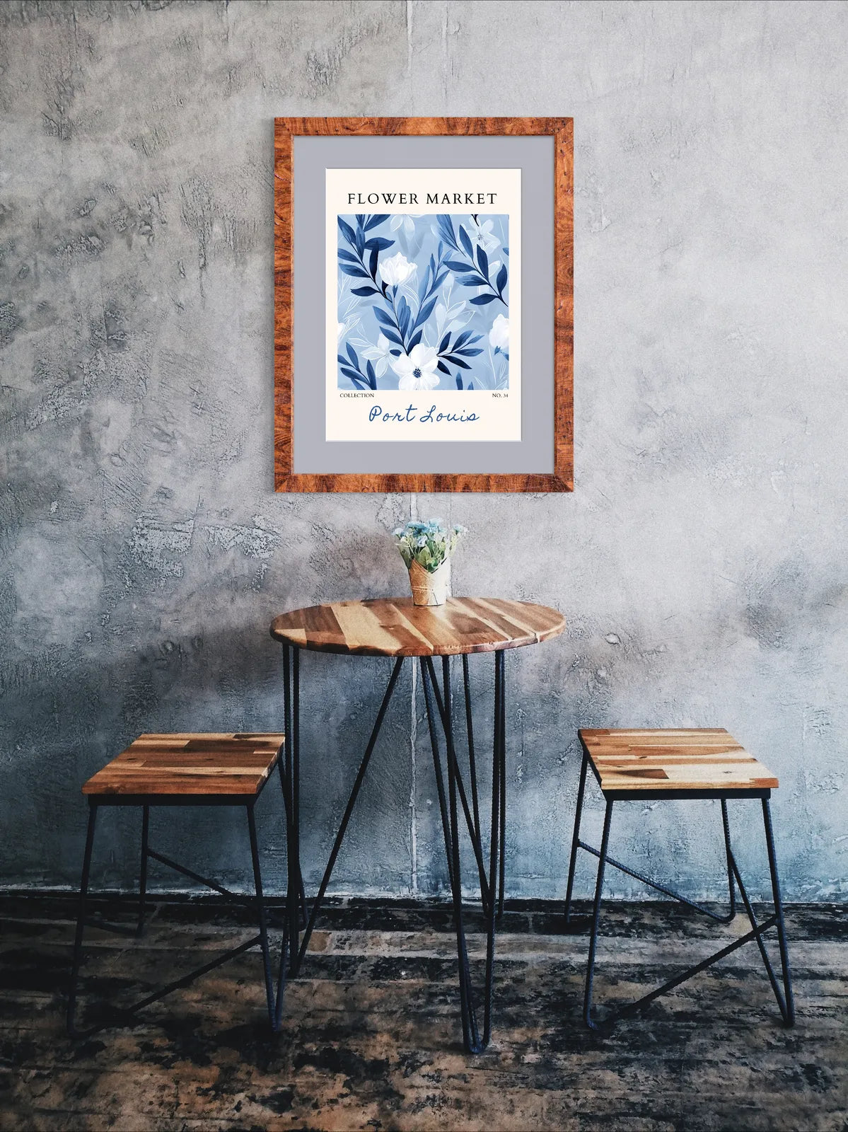 Botanical Blues – Port Louis Watercolour Floral Art