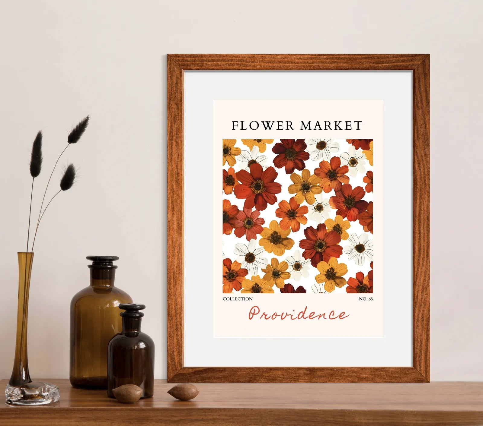 Wildflower Rhapsody – Providence Autumn Floral Poster