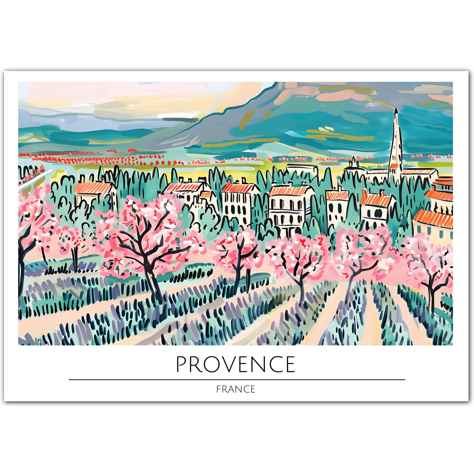 Charming Provence: Blossoming Vines and Rustic French Views