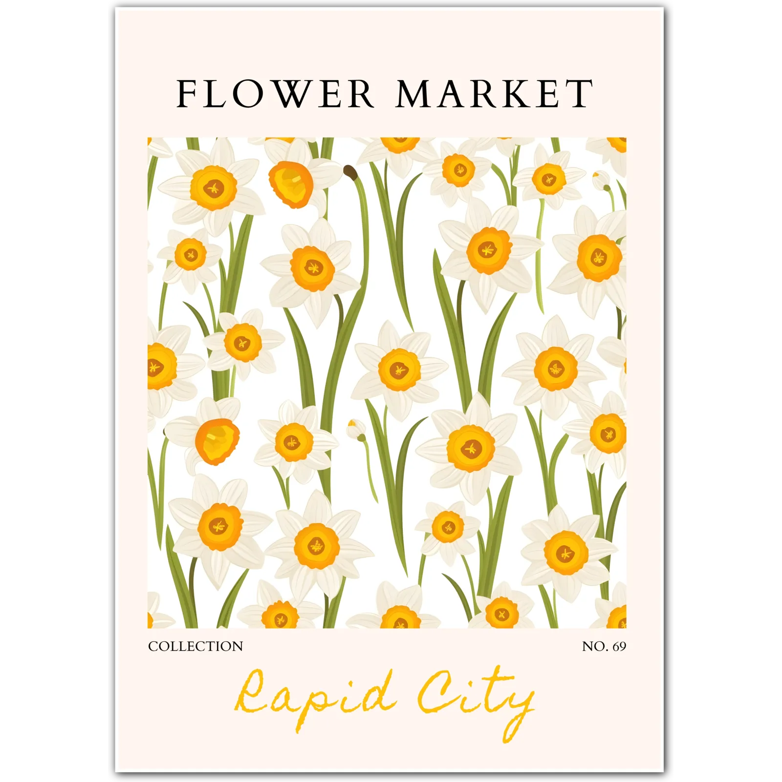 Daffodil Days in Rapid City – Bright Spring Floral Wall Art