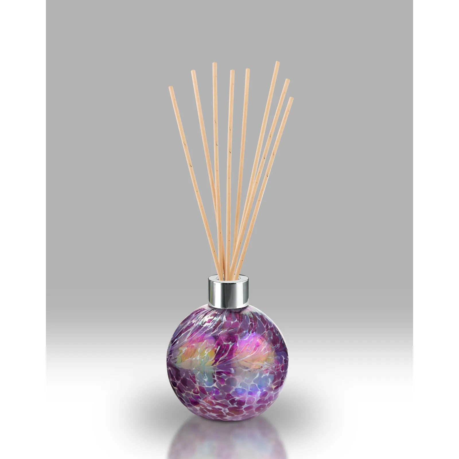 Bright Pink And Lilac Glass Sphere Diffuser