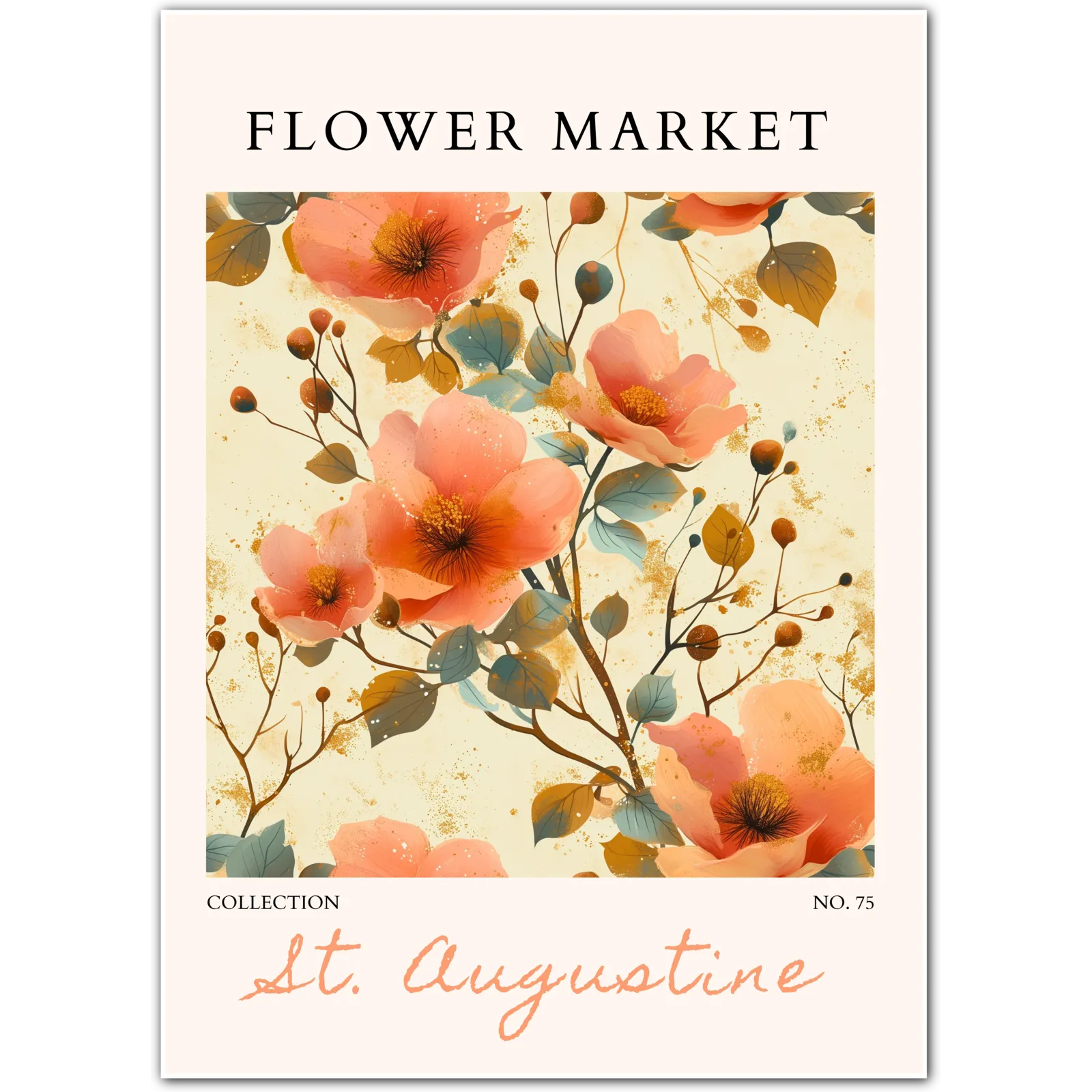 Golden Coral Blossoms – St. Augustine Florals