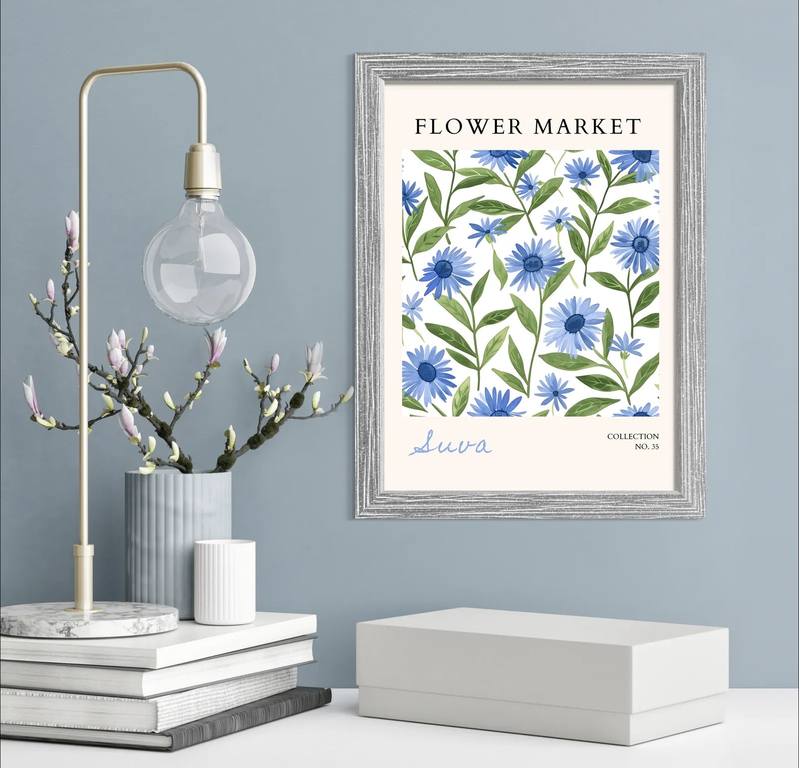 Pacific Blues – Suva Island Floral Print
